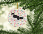 La Perm #1 Cat Christmas Ceramic Ornament