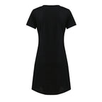 Floral Short Sleeve Dress and Cat T-Shirt Nightgown