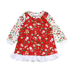 Christmas Baby Dress with Holiday Print Design