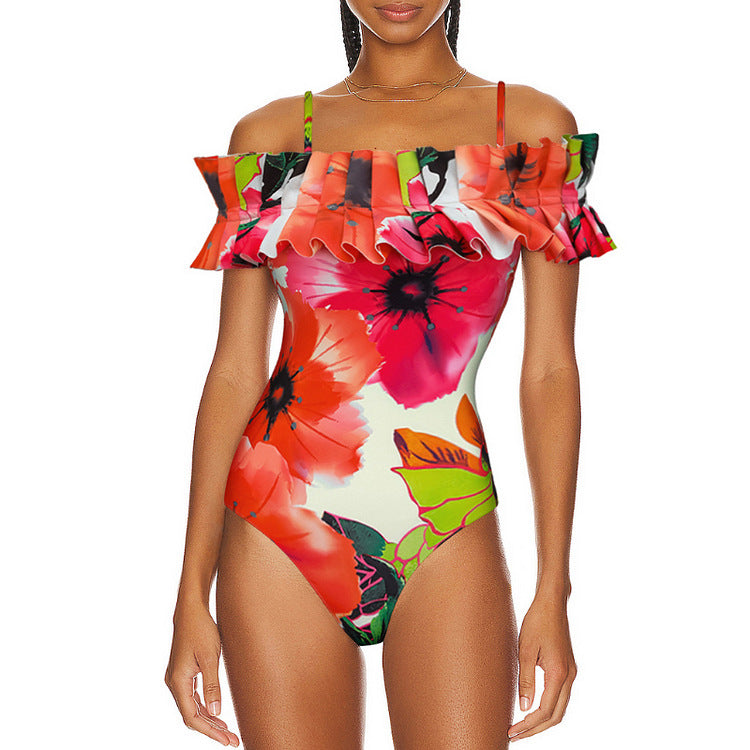 Monet Garden Ruffled One-Piece Swimsuit 2023