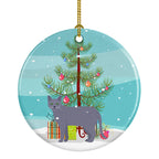 Korat Cat Christmas Ceramic Ornament