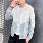 Men's Summer Thin Breathable Sunscreen Hooded Jacket