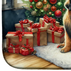 Leonberger and Santa Claus Dish Drying Mat