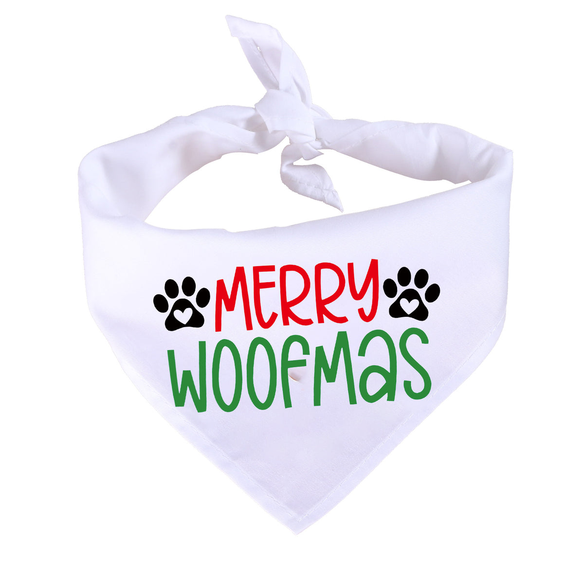 Large Single Layer Christmas Bandana for Dogs & Cats