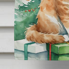 Skookum Cat By the Christmas Tree House Flag