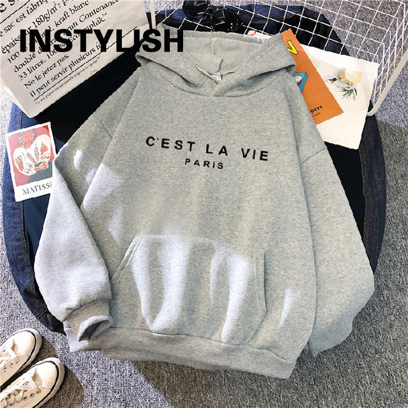 Women's Loose Print Hoodie Dress - 2023 Streetwear Top | Streetwear