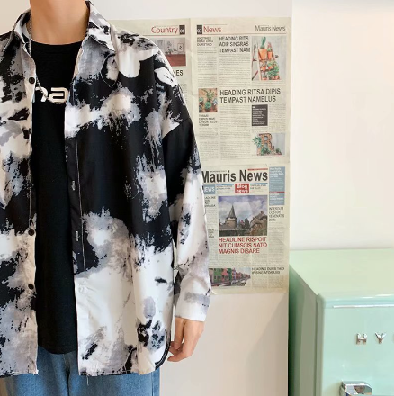 Men's Japanese Loose Coat in Relaxed Style
