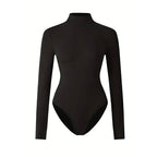 Form Fitting Long Sleeve Yoga Bodysuit