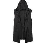 2023 Punk Hip Hop Hooded Trench Coat for Men
