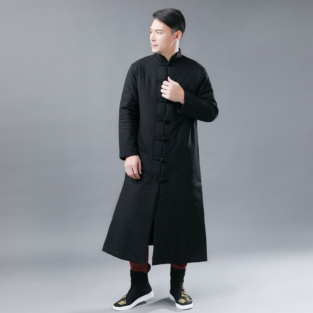 Folk Style Men's Cotton-Padded Casual Jacket