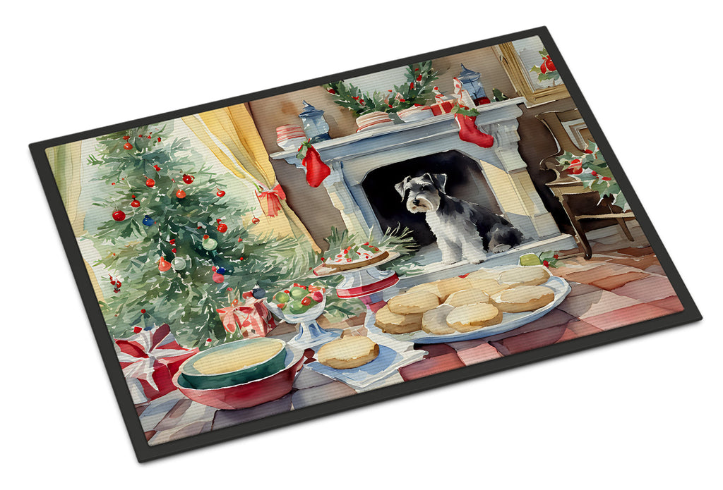 Schnauzer Christmas Cookies Doormat