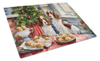 Welsh Springer Spaniel Christmas Cookies Glass Cutting Board