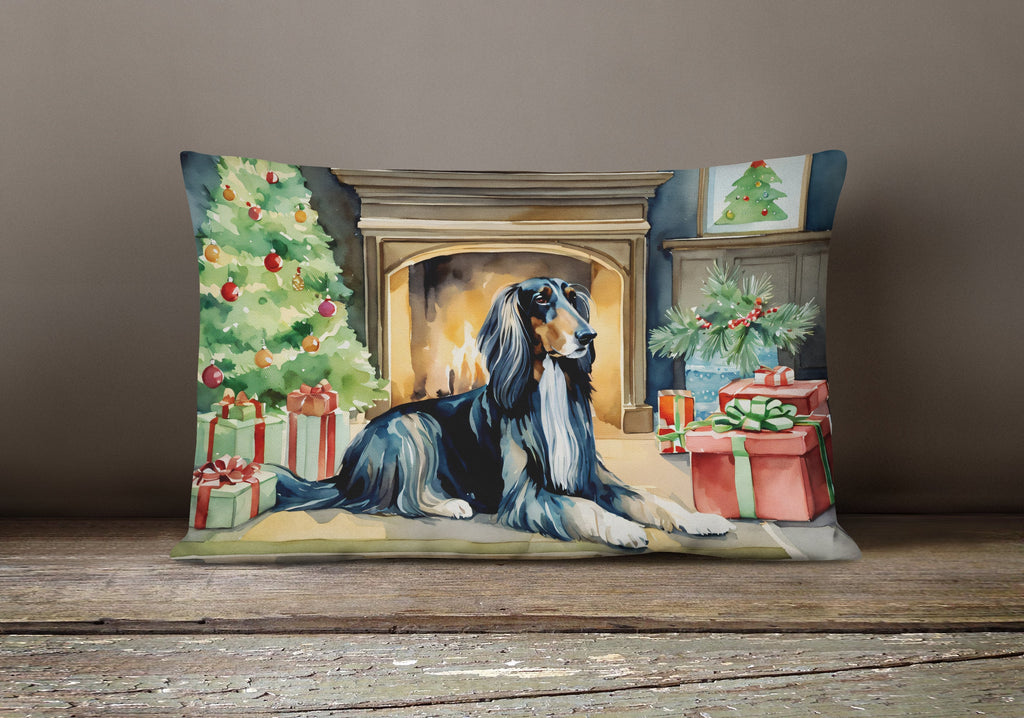 Afghan Hound Cozy Christmas Throw Pillow