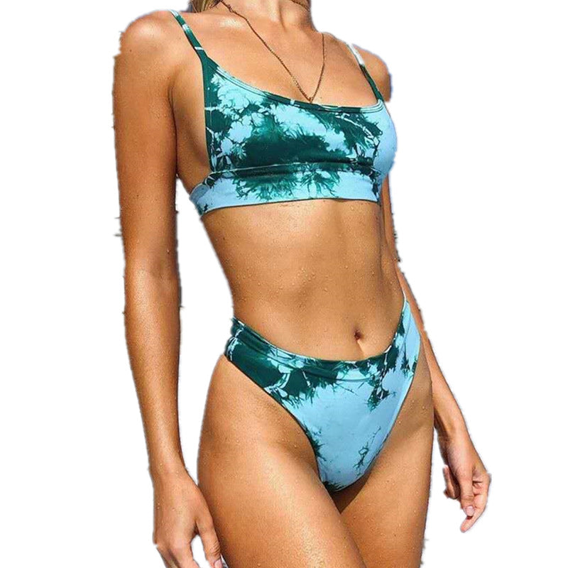 2020 Fashion Gradient Multicolor Bikini Swimsuit