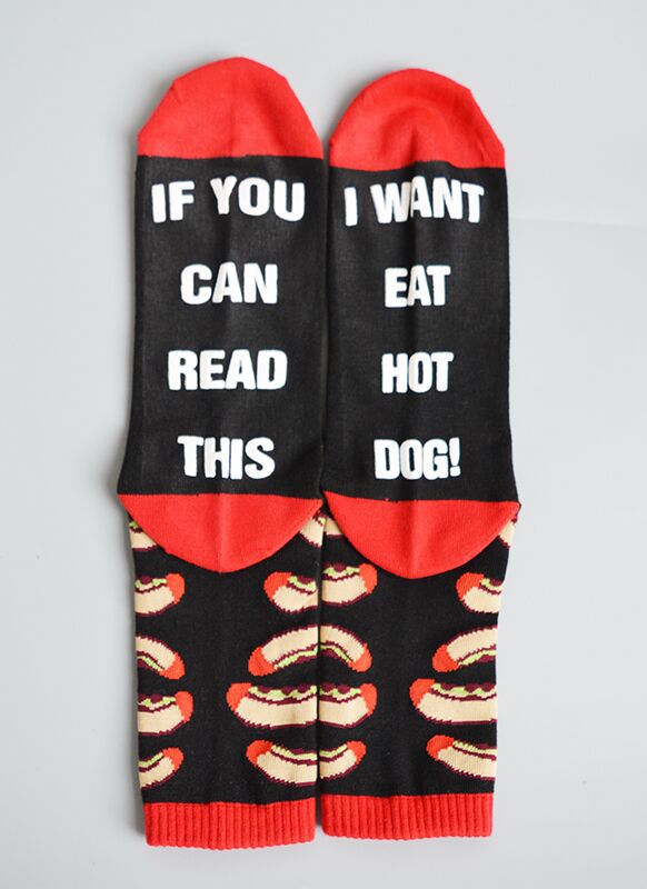 Valentine's Day Socks with Christmas Letter Design