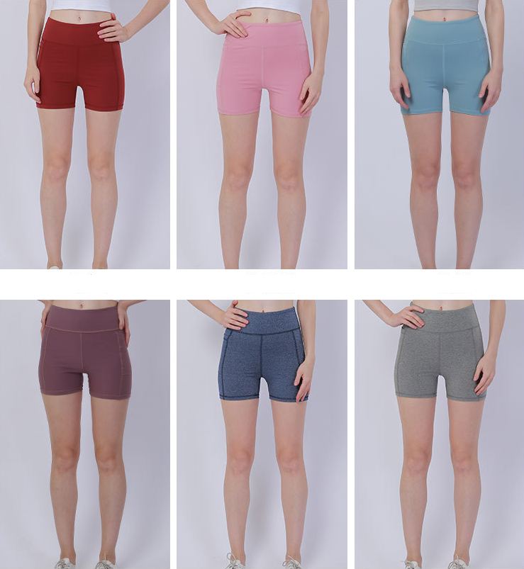 New Women's Yoga Shorts - High Waist, High Elasticity