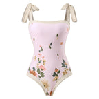 2024 Vintage French Style One-Piece Swimsuit Set