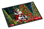 Cavalier Spaniel and Santa Claus Doormat