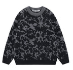 Jacquard Knitwear Round Neck Sweater for Men & Women