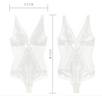 Lace Bodysuit with Sheer Shaping Lingerie and Back Design