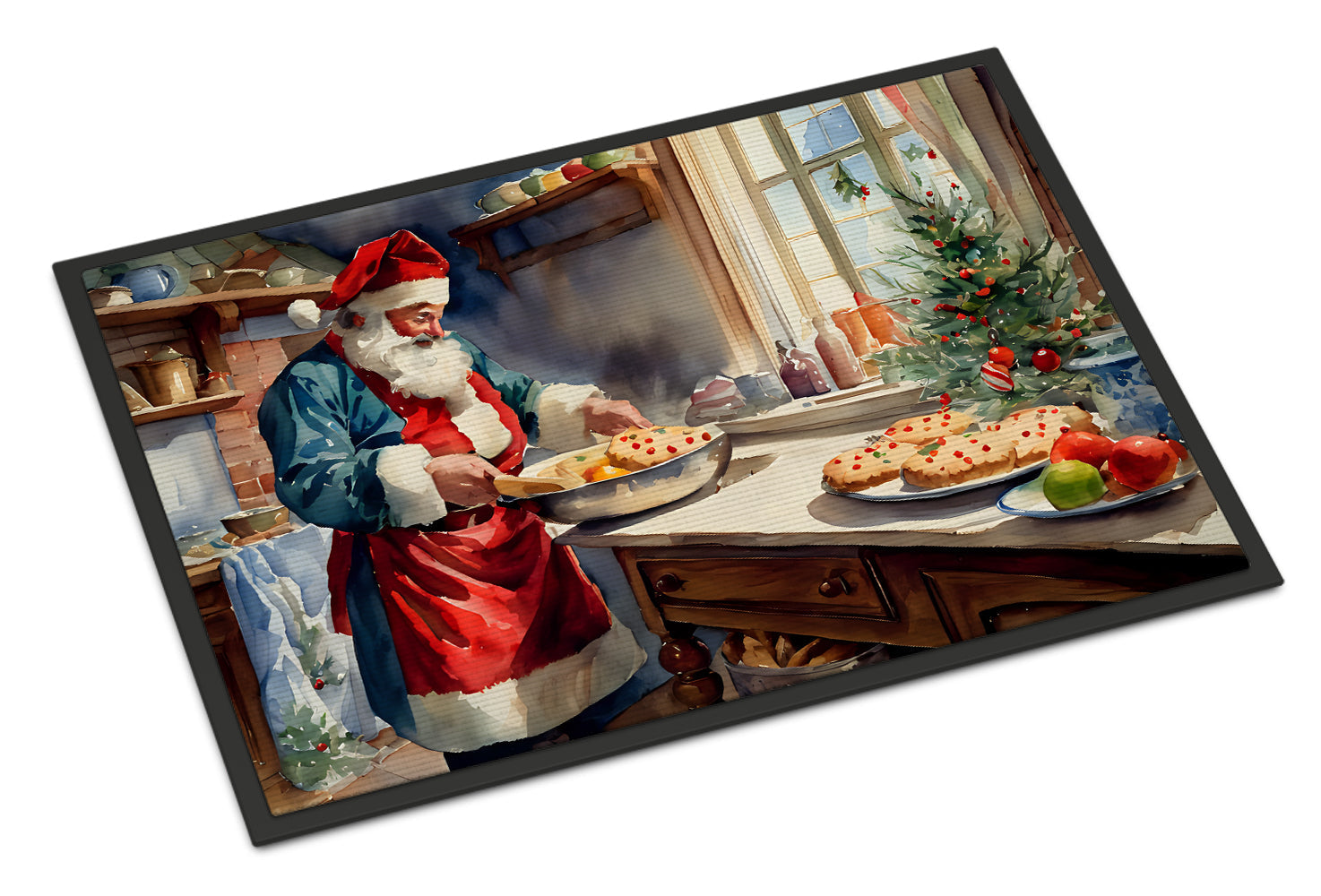 Cookies with Santa Claus Babbo Natale Doormat