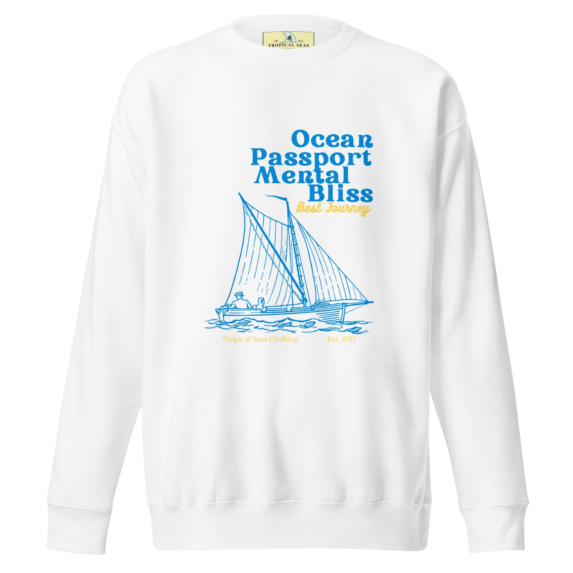 Ocean Passport Mental Bliss Sailing Premium Sweatshirt - Embrace the Waves of Style! | Streetwear
