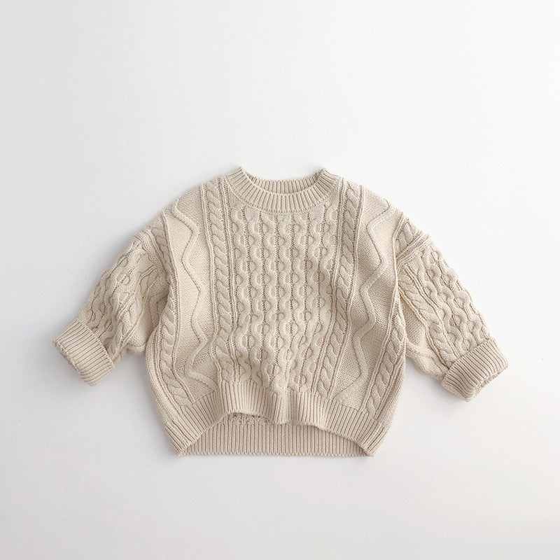 Children's Retro Knitted Pullover Sweater