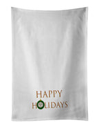 Kyi-Leo - Dog Face Happy Holidays Christmas Kitchen Towel Set of 2