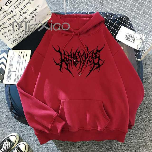 Solid Color Pocket Printed Hoodie | Streetwear