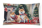 Shiba Inu Cozy Christmas Throw Pillow