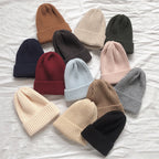 Candy Color Light Board Wool Cap for Warmth | Embroidered Cap
