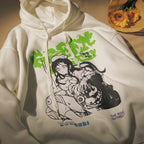 Y2K Print Oversized Harajuku Hoodie for Women | Streetwear