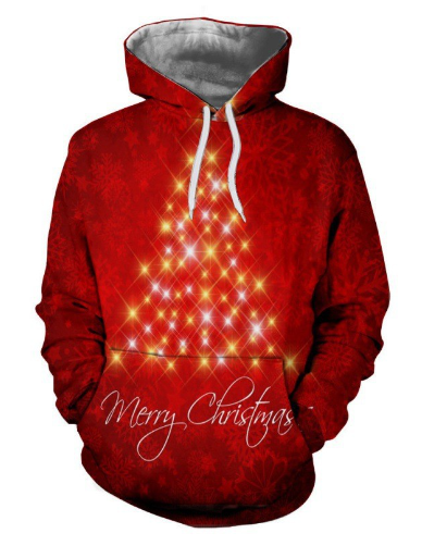 Christmas Snowman Digital Print Hoodie for Men & Women | Streetwear