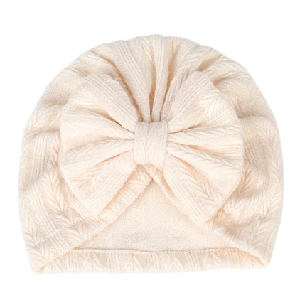 Baby Beanie Cap with Bow | Embroidered Cap