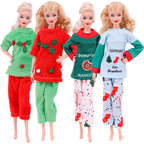 New Christmas Shelf Elf Doll Winter Pajamas Set