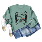 Loose Long Sleeve Sweatshirt with Letter Print | Streetwear