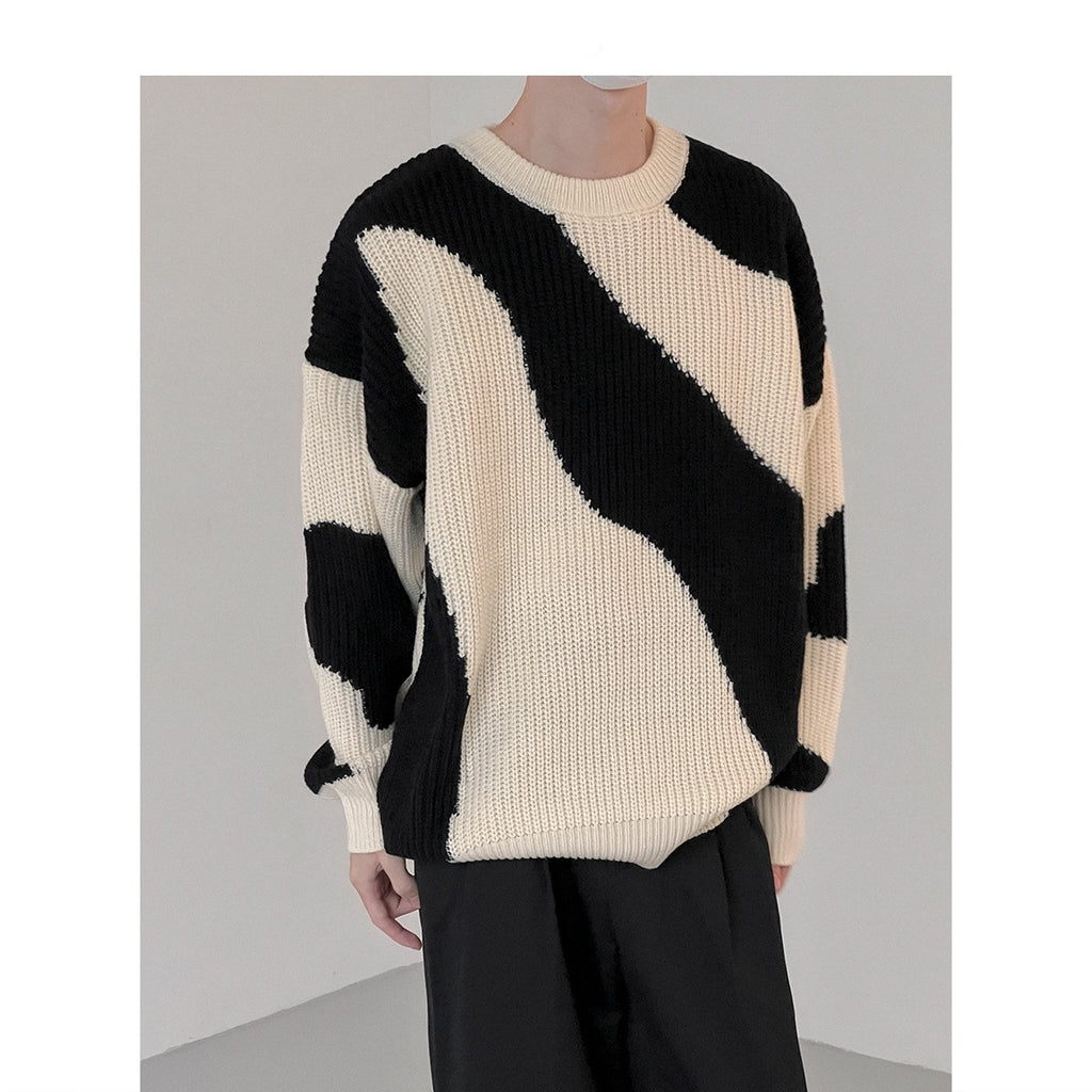 Boys' Pullover Sweater with Cow Bump Design | Streetwear