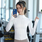 Stand-up Collar Zipper Sports Yoga Jacket