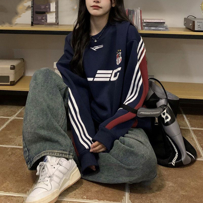 Retro Street Racing Hoodie for Women | Streetwear