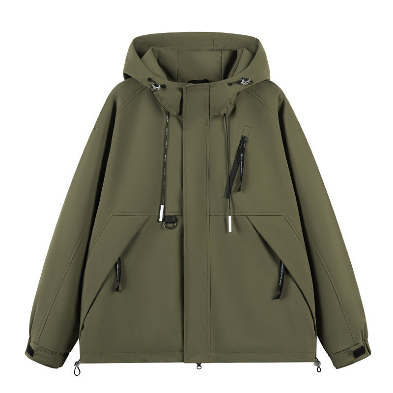 Men's Windproof Waterproof Climbing Jacket for Outdoor Sports