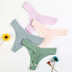 Cotton Sexy Women's T-Back Thong Underwear