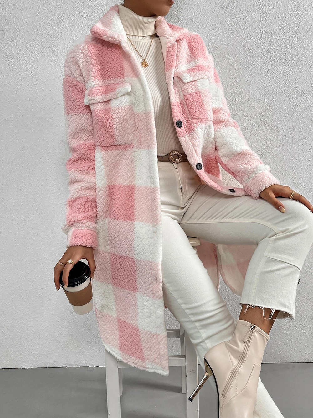 Fleece Long Coat
