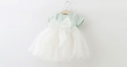 New Summer Girls' Short Sleeve Princess Dress