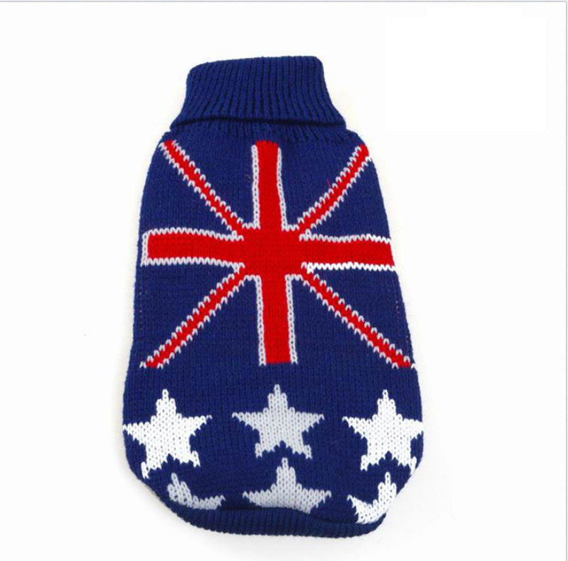 Warm Dog Sweater with Fashionable Print