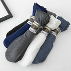 Men's Breathable Cotton Dress Socks - Thin & Simple