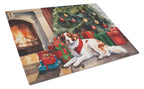 Brittany Cozy Christmas Glass Cutting Board