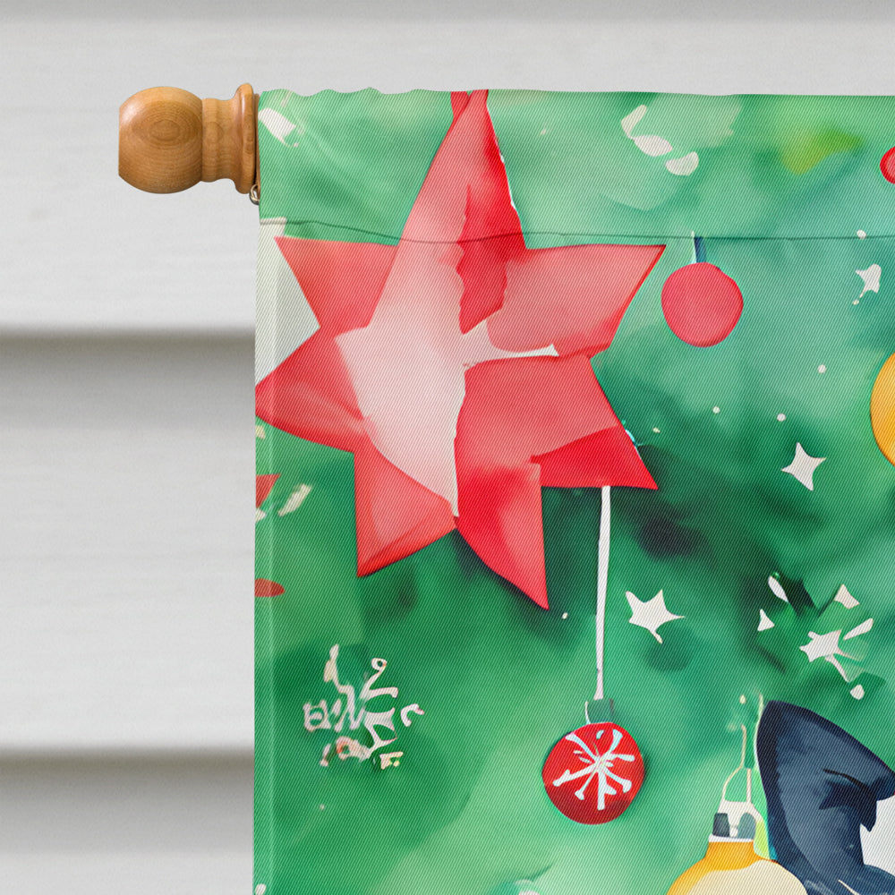 Scottish Terrier Christmas House Flag
