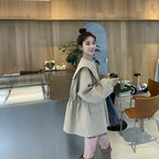Women's Mid-Length Windbreaker Coat