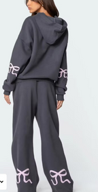 Fleece Hoodie Casual Sports Two-piece Set | Streetwear