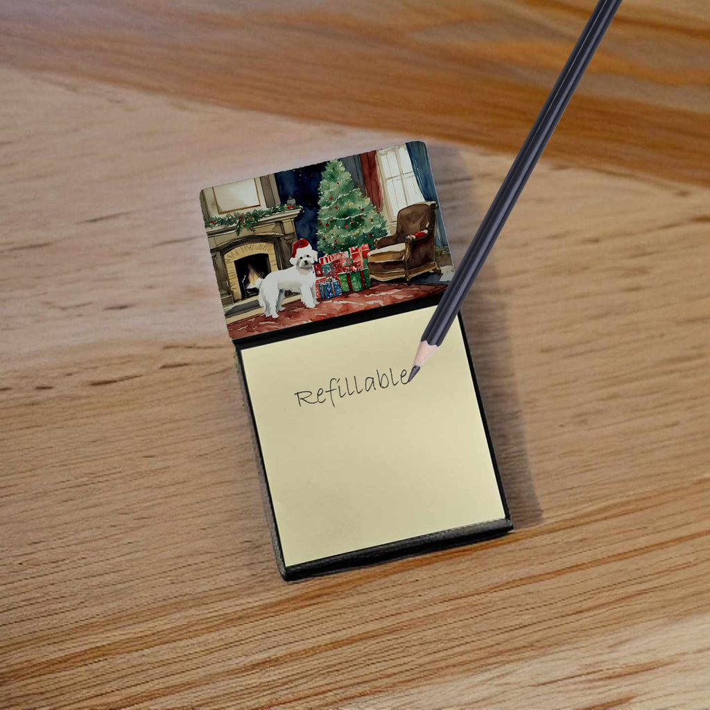Maltese Cozy Christmas Sticky Note Holder